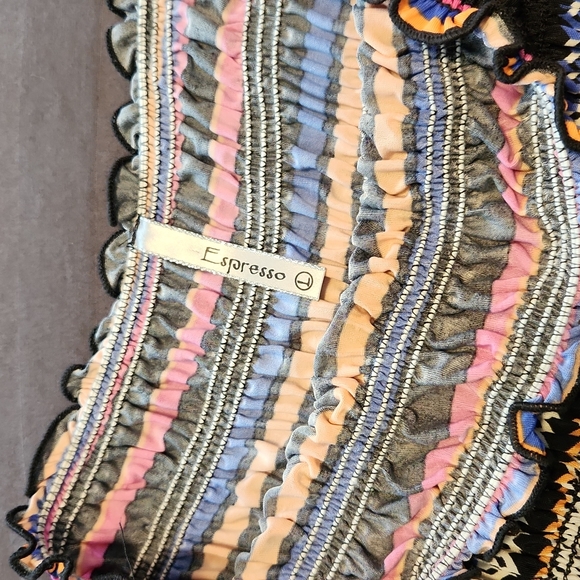 Ladies Espresso striped maxi dress, size Large - Picture 3 of 4